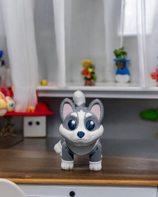 Sled Dog Keychain
