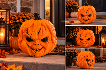 Chucky-Inspired Horror Pumpkin