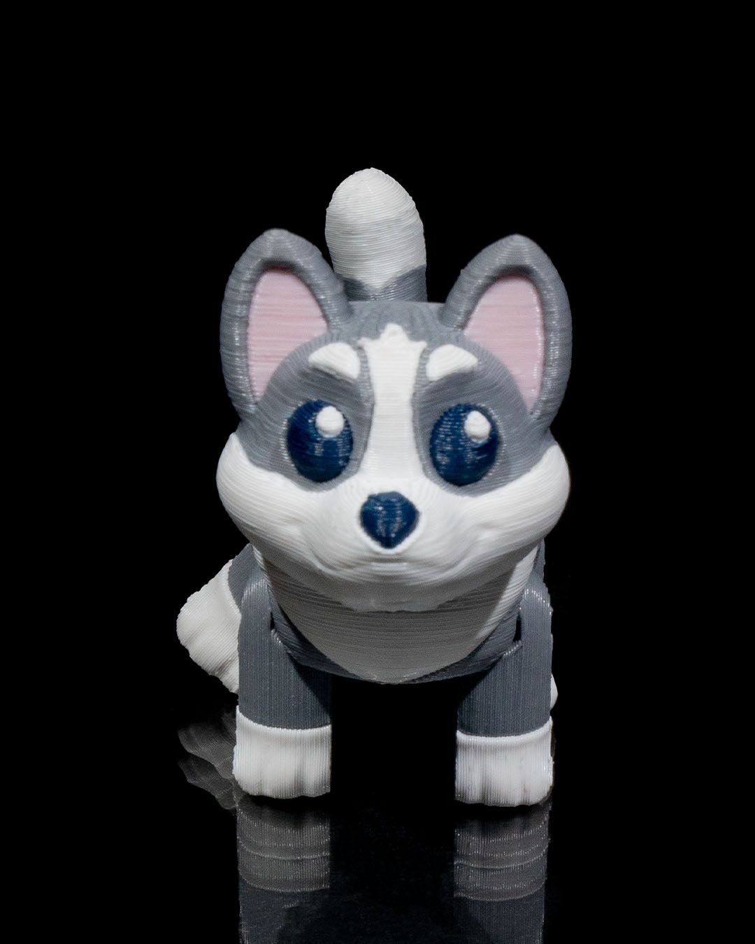 Sled Dog Keychain